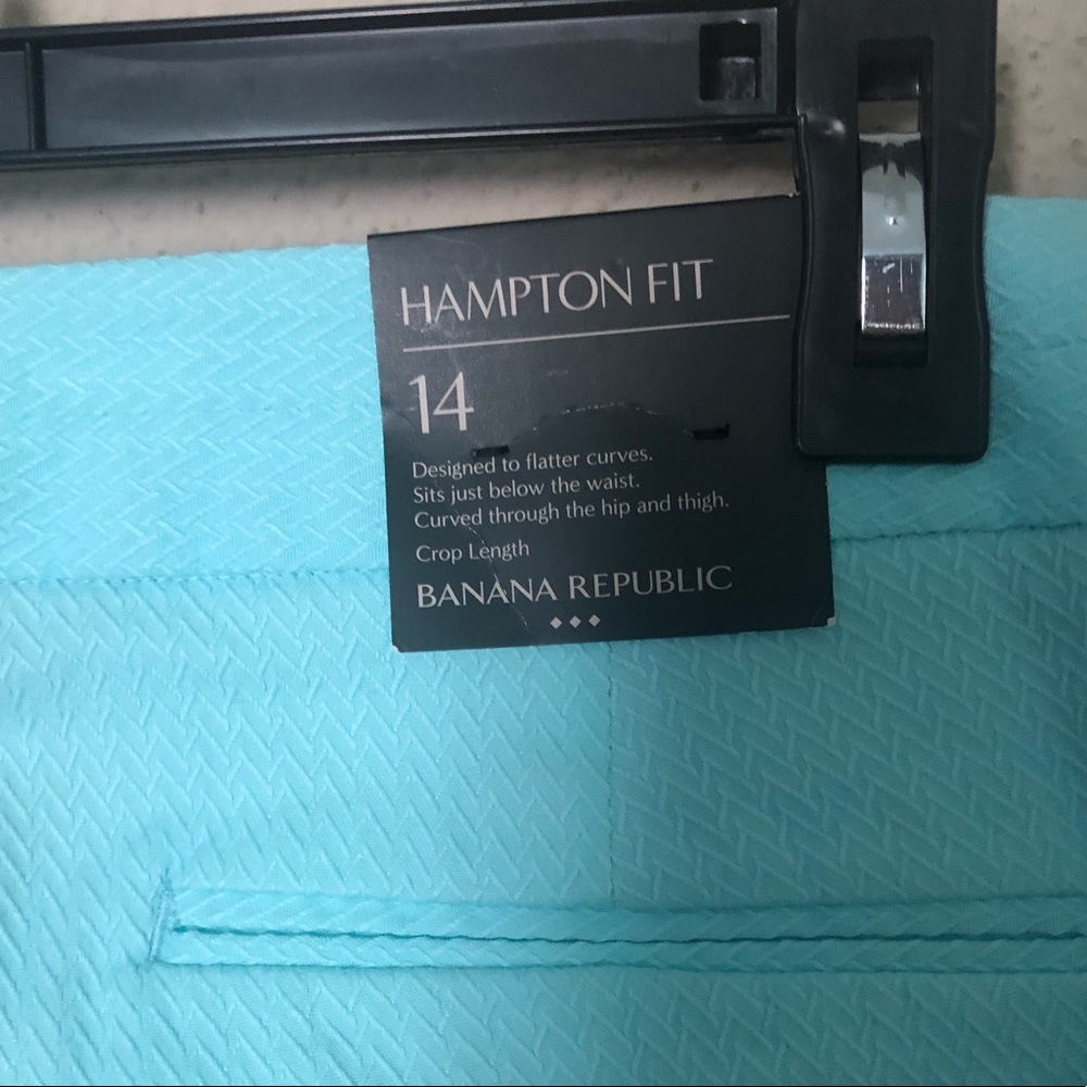 NWT BANANA REPUBLIC Hampton Fit Light Blue Pants - Picture 6 of 8